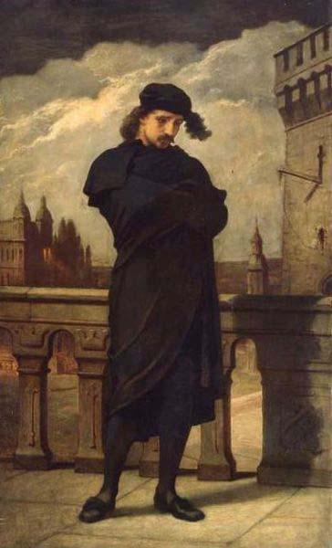 William Morris Hunt Portrait of Hamlet, oil painting picture